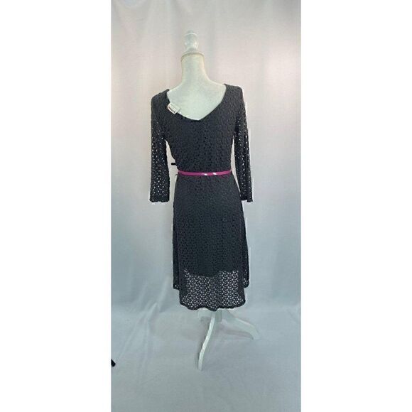 Cynthia Rowleyd Gray Crochet Dress Small NEW - Picture 6 of 9